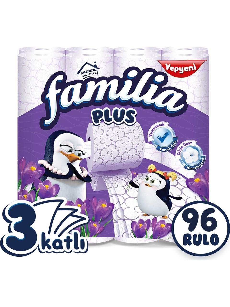 Familia Plus Parfümlü Tuvalet Kağıdı Jumbo Paket 96 Rulo