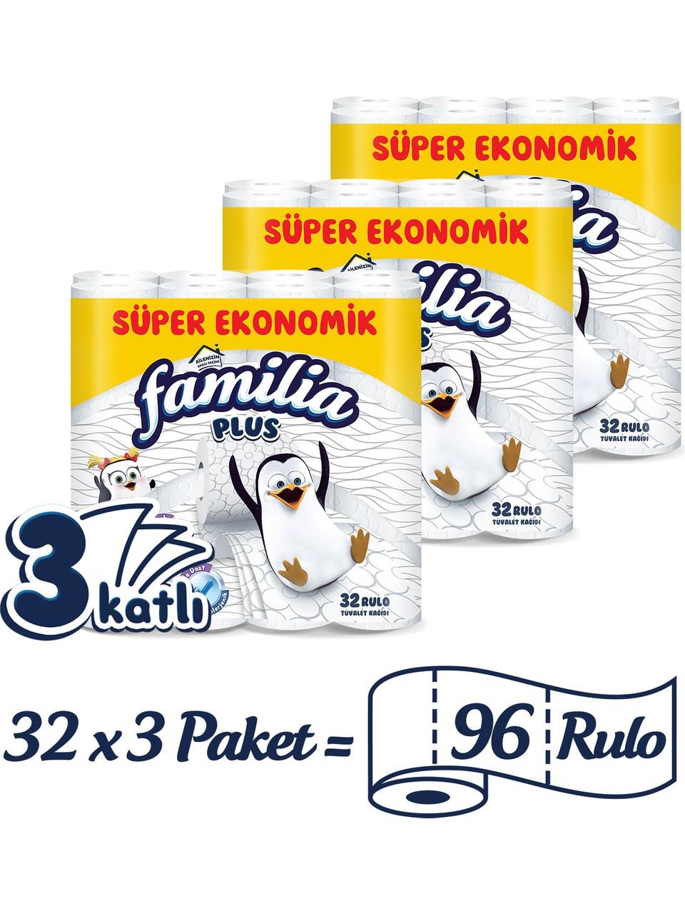 Familia Plus Tuvalet Kağıdı 96 Rulo