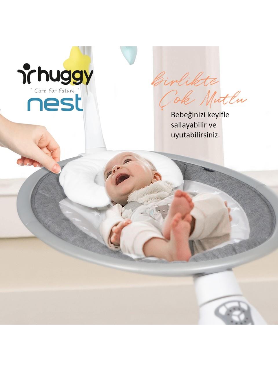 Huggy Nest Otomatik Sallanabilir Kumandalı Müzikli Anakucağı