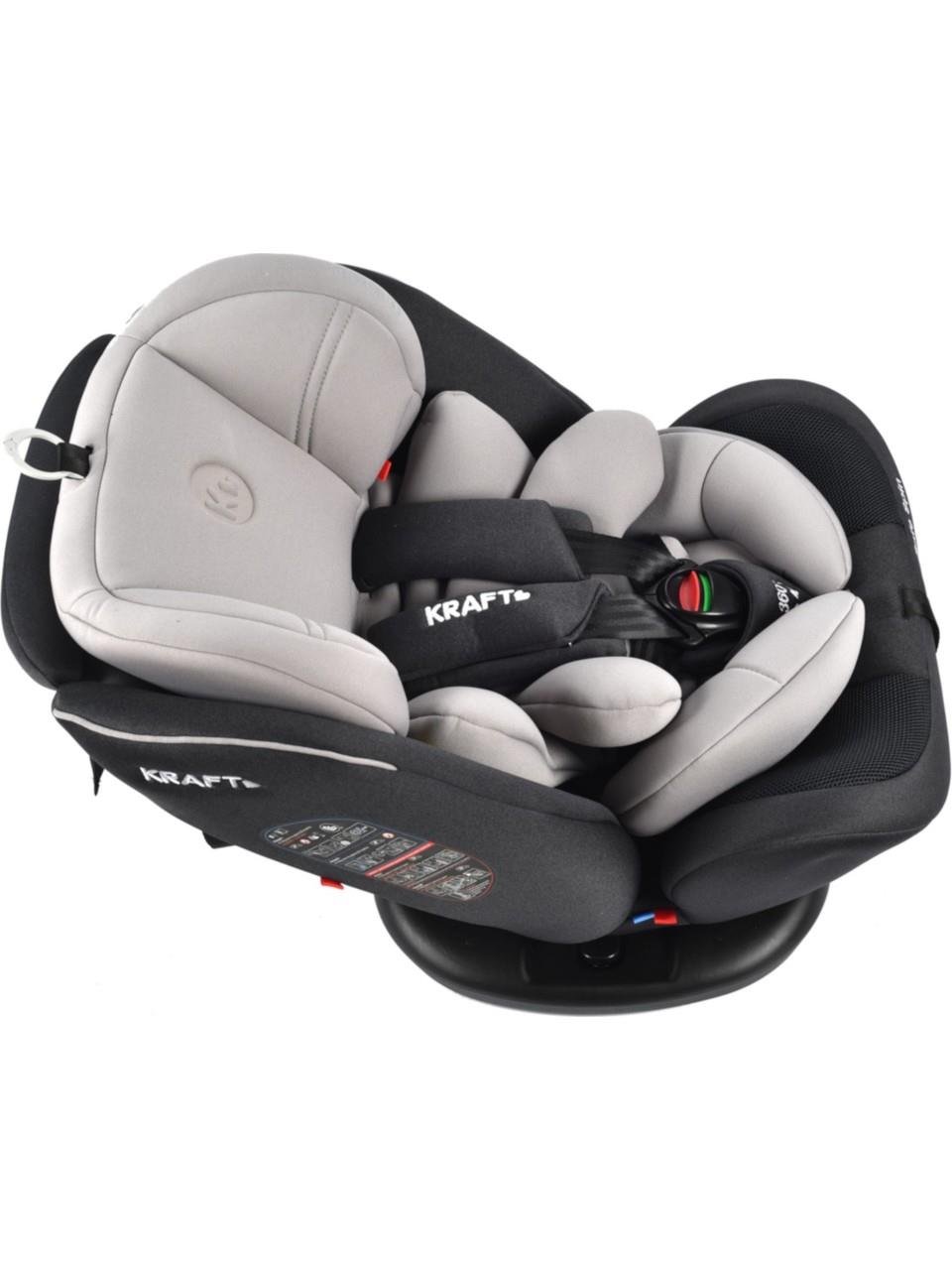 Kraft Safe Spin 0-36 kg 360 ° Dönebilen İsofix'li Oto Koltuğu Siyah