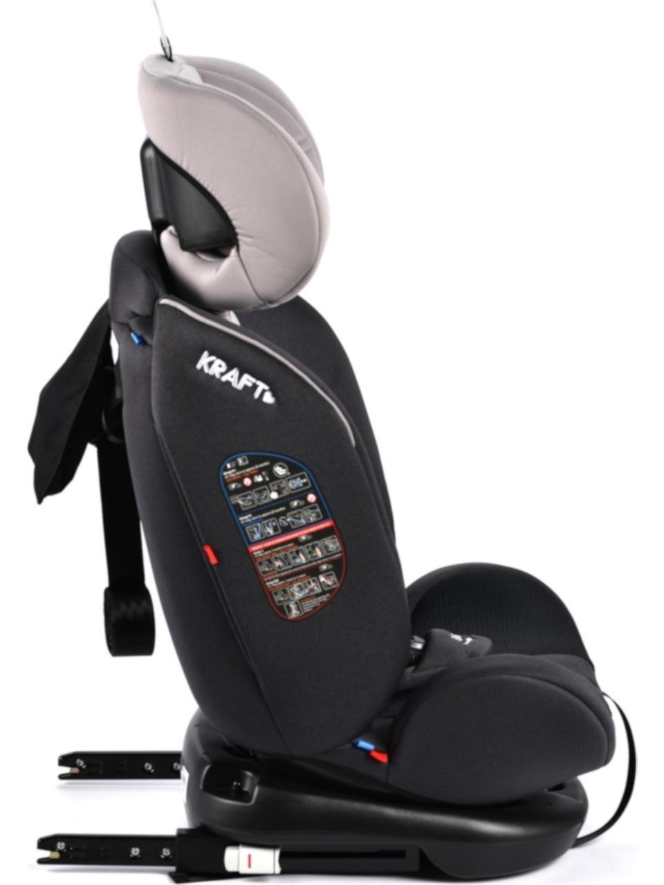 Kraft Safe Spin 0-36 kg 360 ° Dönebilen İsofix'li Oto Koltuğu Siyah