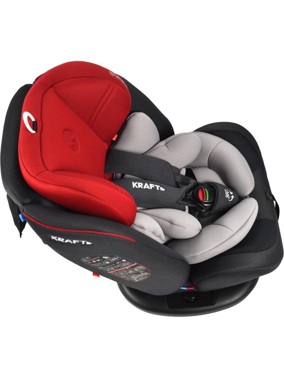 Kraft Safe Spin 0-36 kg 360 ° Dönebilen İsofix'li Oto Koltuğu Siyah