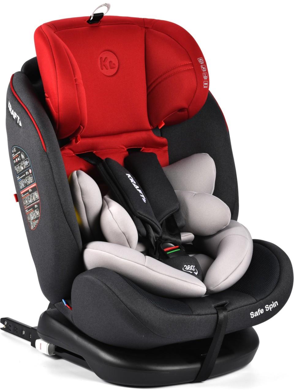 Kraft Safe Spin 0-36 kg 360 ° Dönebilen İsofix'li Oto Koltuğu Siyah