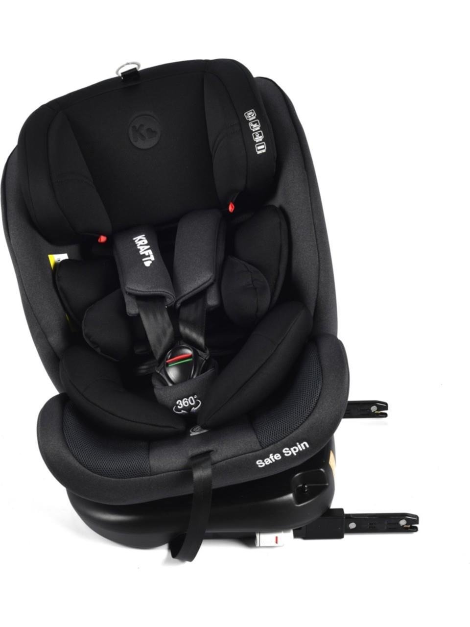 Kraft Safe Spin 0-36 kg 360 ° Dönebilen İsofix'li Oto Koltuğu Siyah