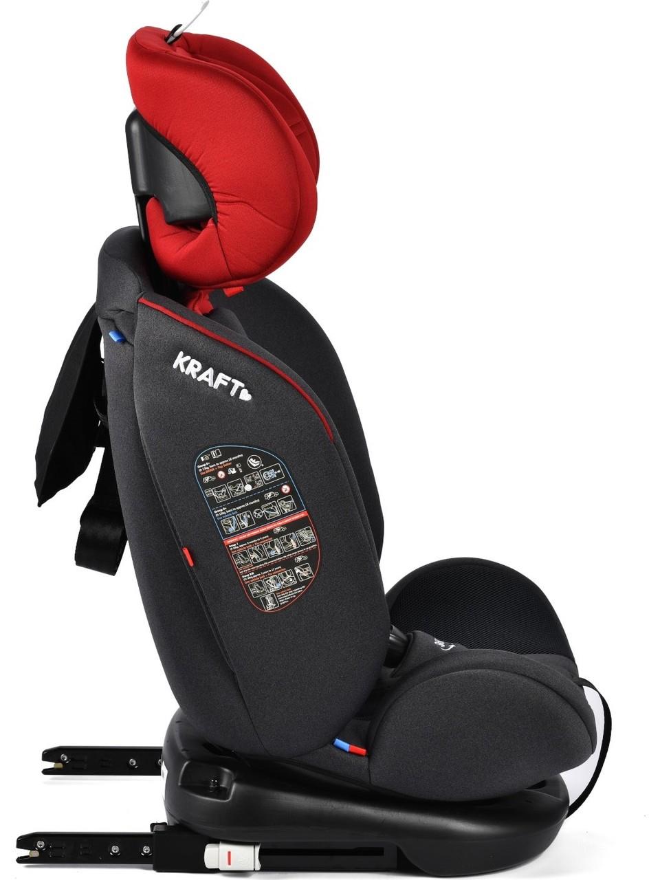 Kraft Safe Spin 0-36 kg 360 ° Dönebilen İsofix'li Oto Koltuğu Siyah