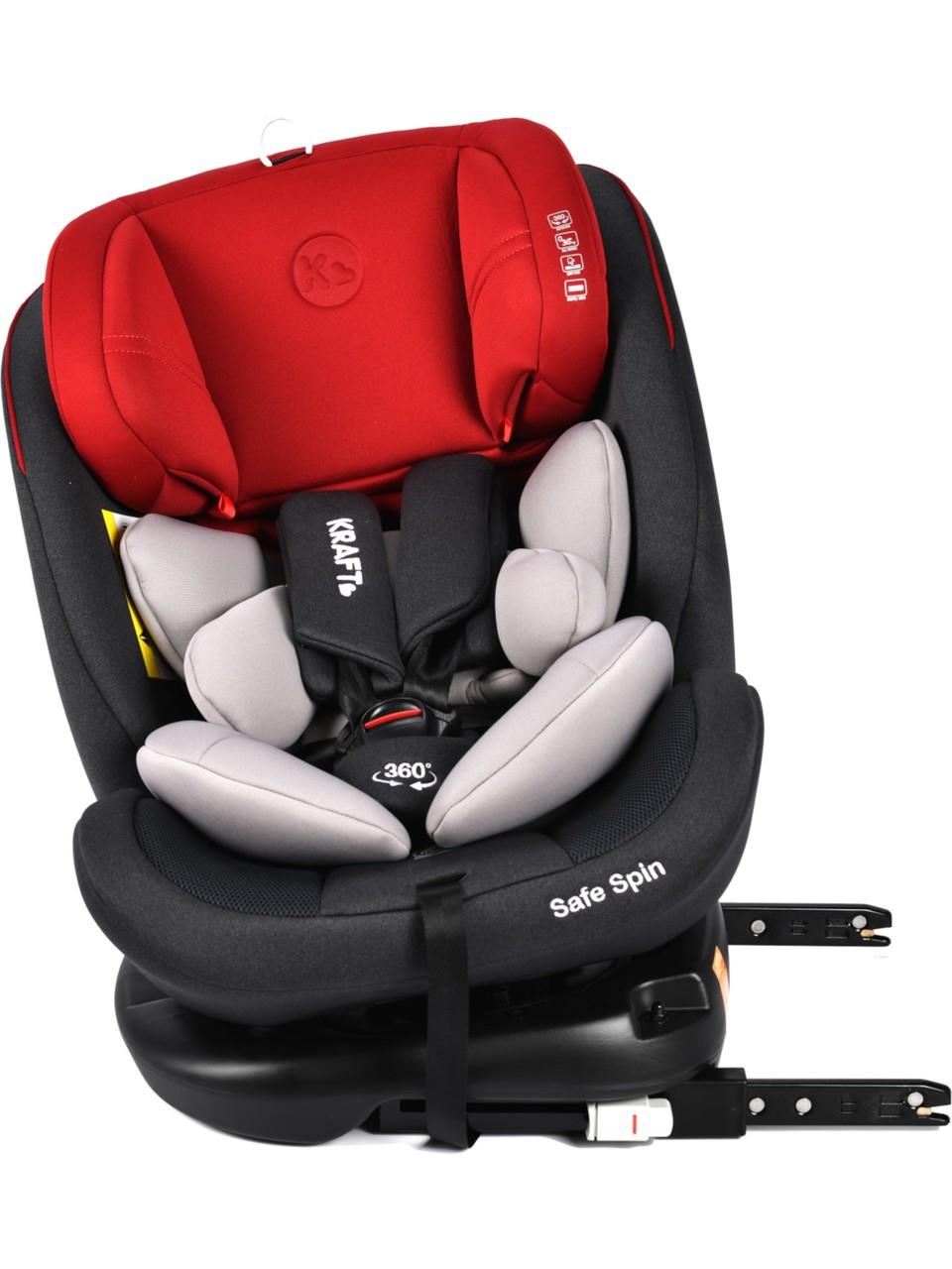 Kraft Safe Spin 0-36 kg 360 ° Dönebilen İsofix'li Oto Koltuğu Siyah