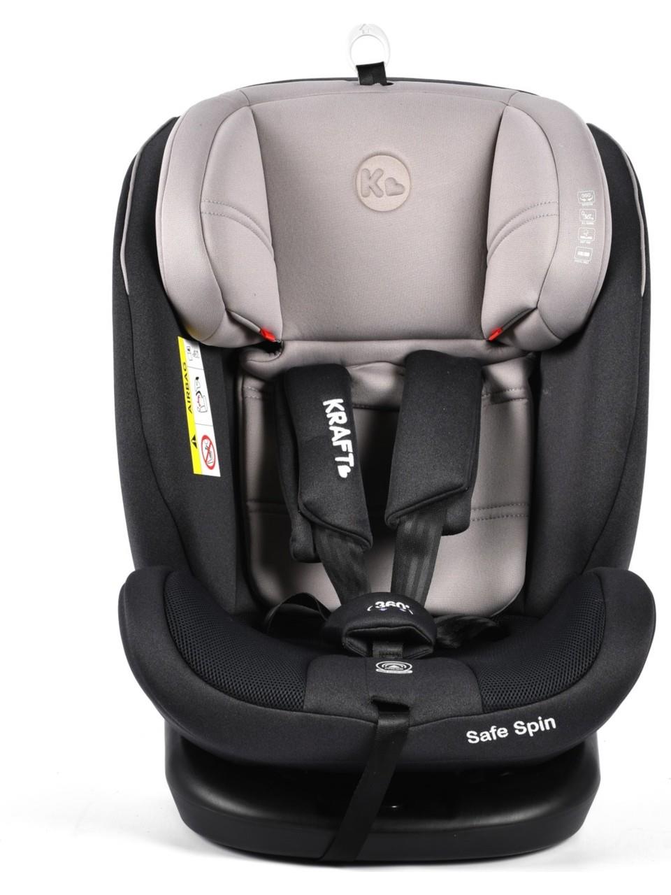 Kraft Safe Spin 0-36 kg 360 ° Dönebilen İsofix'li Oto Koltuğu Siyah