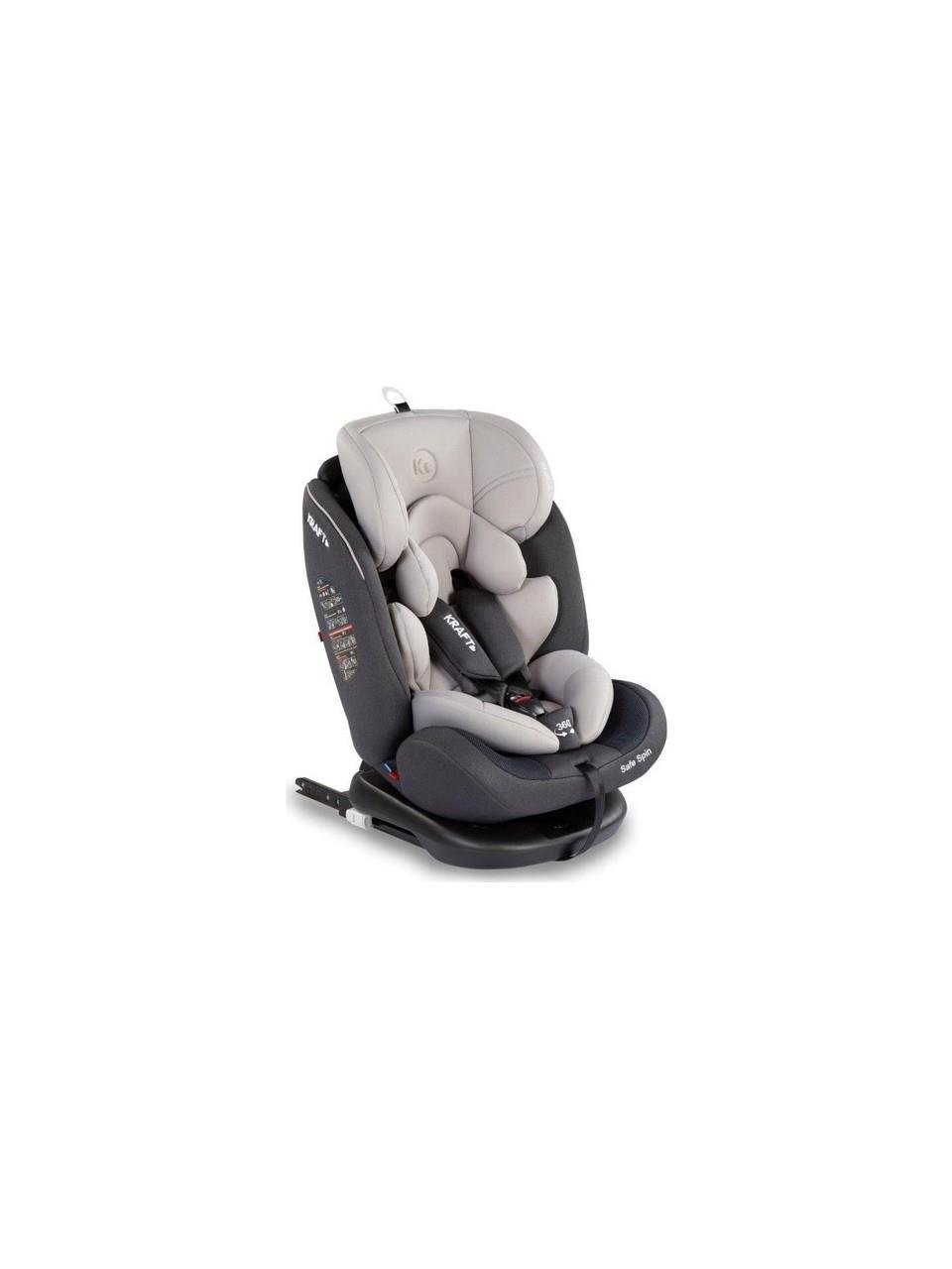 Kraft Safe Spin 0-36 kg 360 ° Dönebilen İsofix'li Oto Koltuğu Siyah