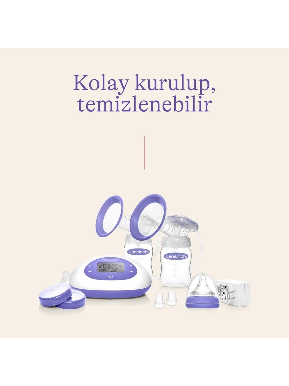 Lansinoh Çiftli Elektrikli Göğüs Süt Sağma Pompası