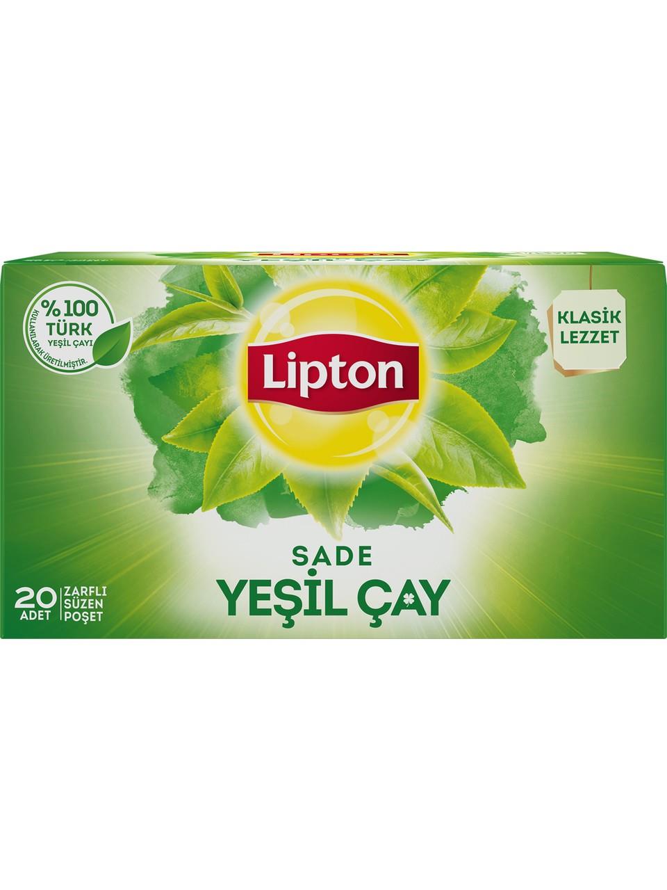 Lipton Bitki Çayı Yeşil Çay Sade 20li