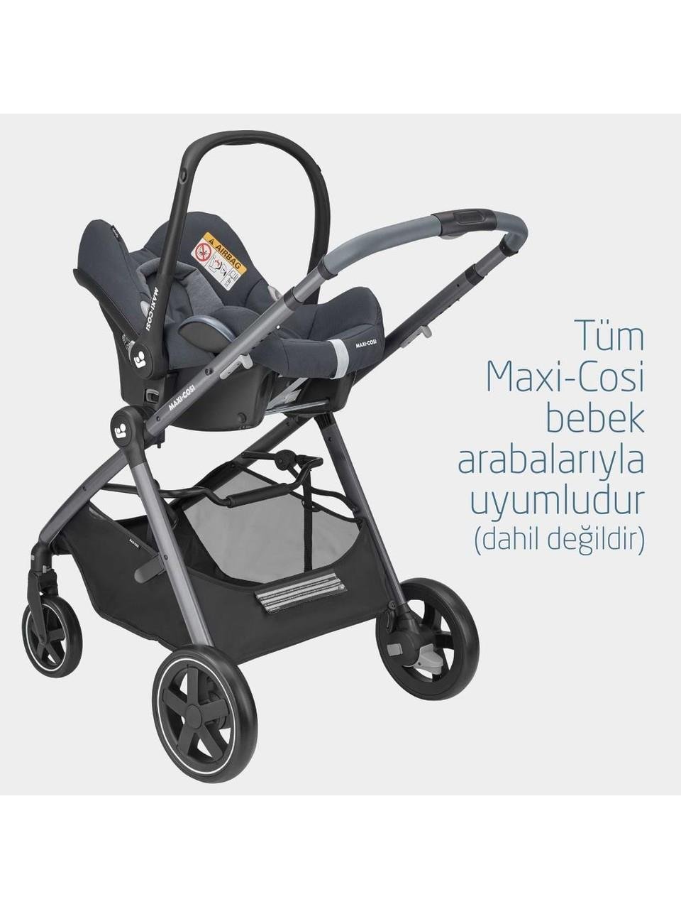 Maxi-Cosi Cabrio Fix Adac'lı Ana Kucağı Essential Graphite