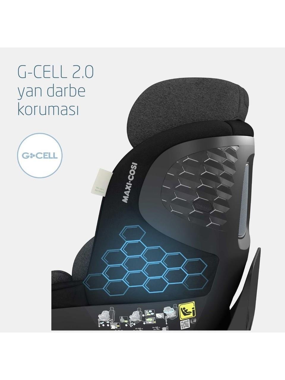 Maxi-Cosi Maxi Cosi Mica Pro Eco I-Size İsofix'li 360 Dönebilir Yatabilir 0-18 Kg Bebek Oto Koltuğu Authentic Grey