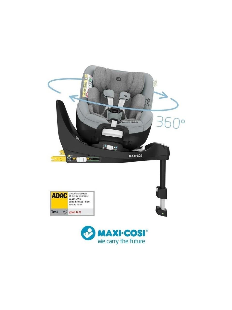 Maxi-Cosi Maxi Cosi Mica Pro Eco I-Size İsofix'li 360 Dönebilir Yatabilir 0-18 Kg Bebek Oto Koltuğu Authentic Grey