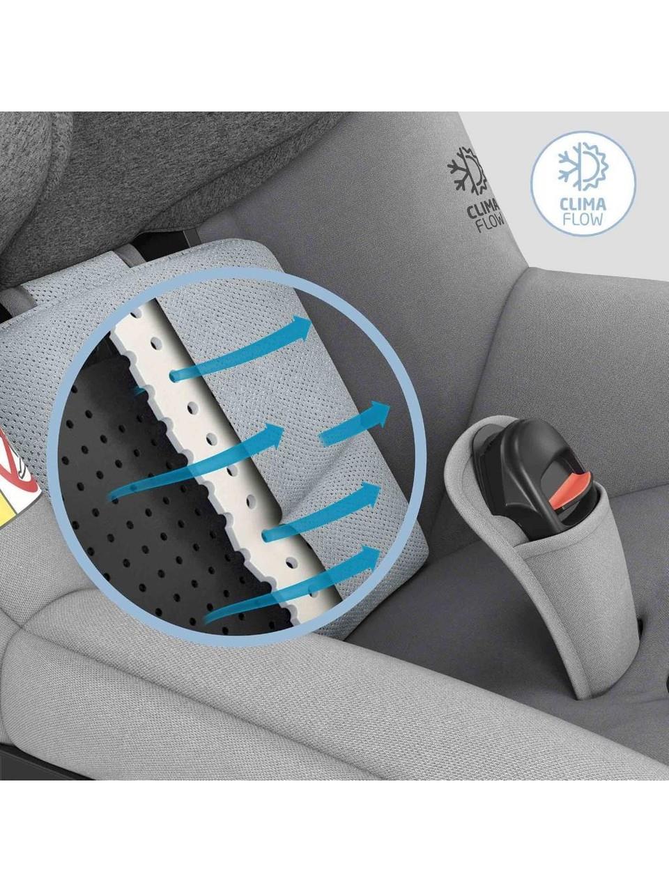 Maxi-Cosi Maxi Cosi Mica Pro Eco I-Size İsofix'li 360 Dönebilir Yatabilir 0-18 Kg Bebek Oto Koltuğu Authentic Grey