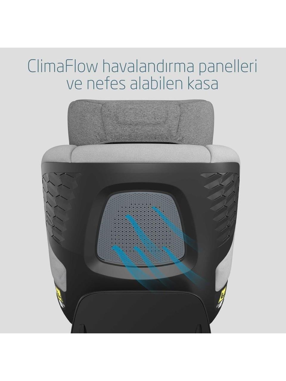 Maxi-Cosi Maxi Cosi Mica Pro Eco I-Size İsofix'li 360 Dönebilir Yatabilir 0-18 Kg Bebek Oto Koltuğu Authentic Grey