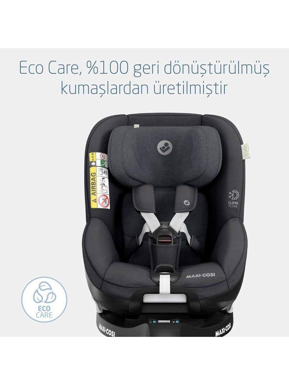 Maxi-Cosi Maxi Cosi Mica Pro Eco I-Size İsofix'li 360 Dönebilir Yatabilir 0-18 Kg Bebek Oto Koltuğu Authentic Grey