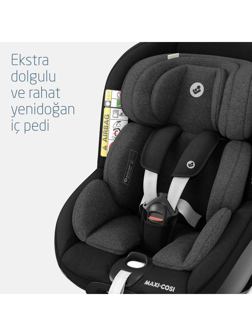 Maxi-Cosi Maxi Cosi Mica Pro Eco I-Size İsofix'li 360 Dönebilir Yatabilir 0-18 Kg Bebek Oto Koltuğu Authentic Grey
