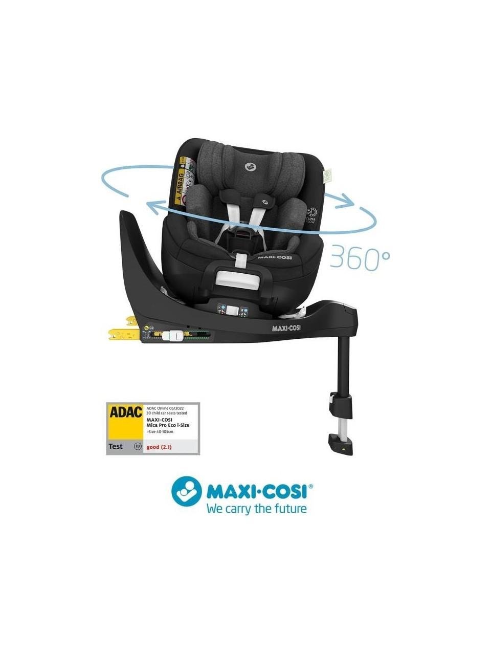 Maxi-Cosi Maxi Cosi Mica Pro Eco I-Size İsofix'li 360 Dönebilir Yatabilir 0-18 Kg Bebek Oto Koltuğu Authentic Grey