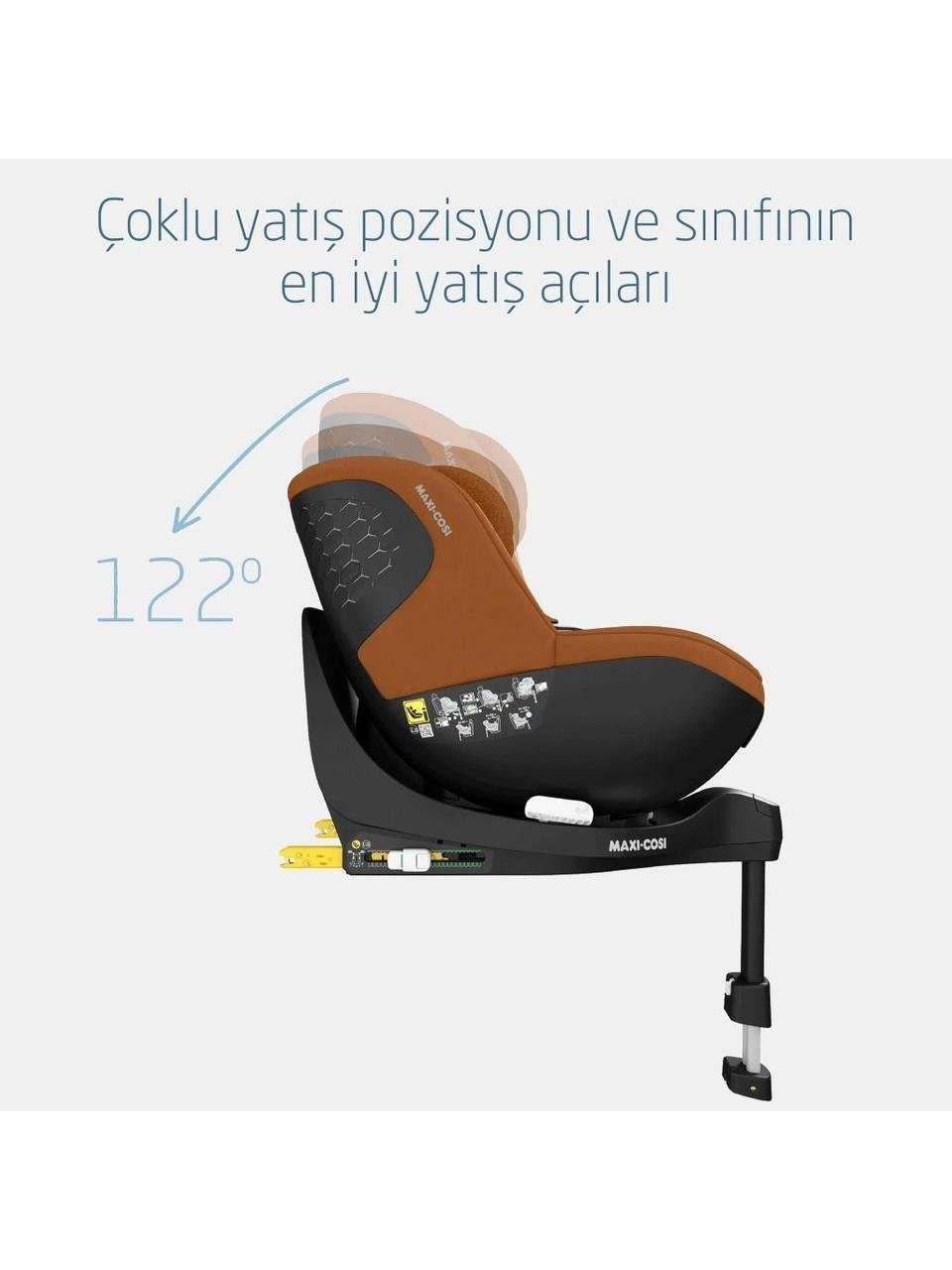 Maxi-Cosi Maxi Cosi Mica Pro Eco I-Size İsofix'li 360 Dönebilir Yatabilir 0-18 Kg Bebek Oto Koltuğu Authentic Grey