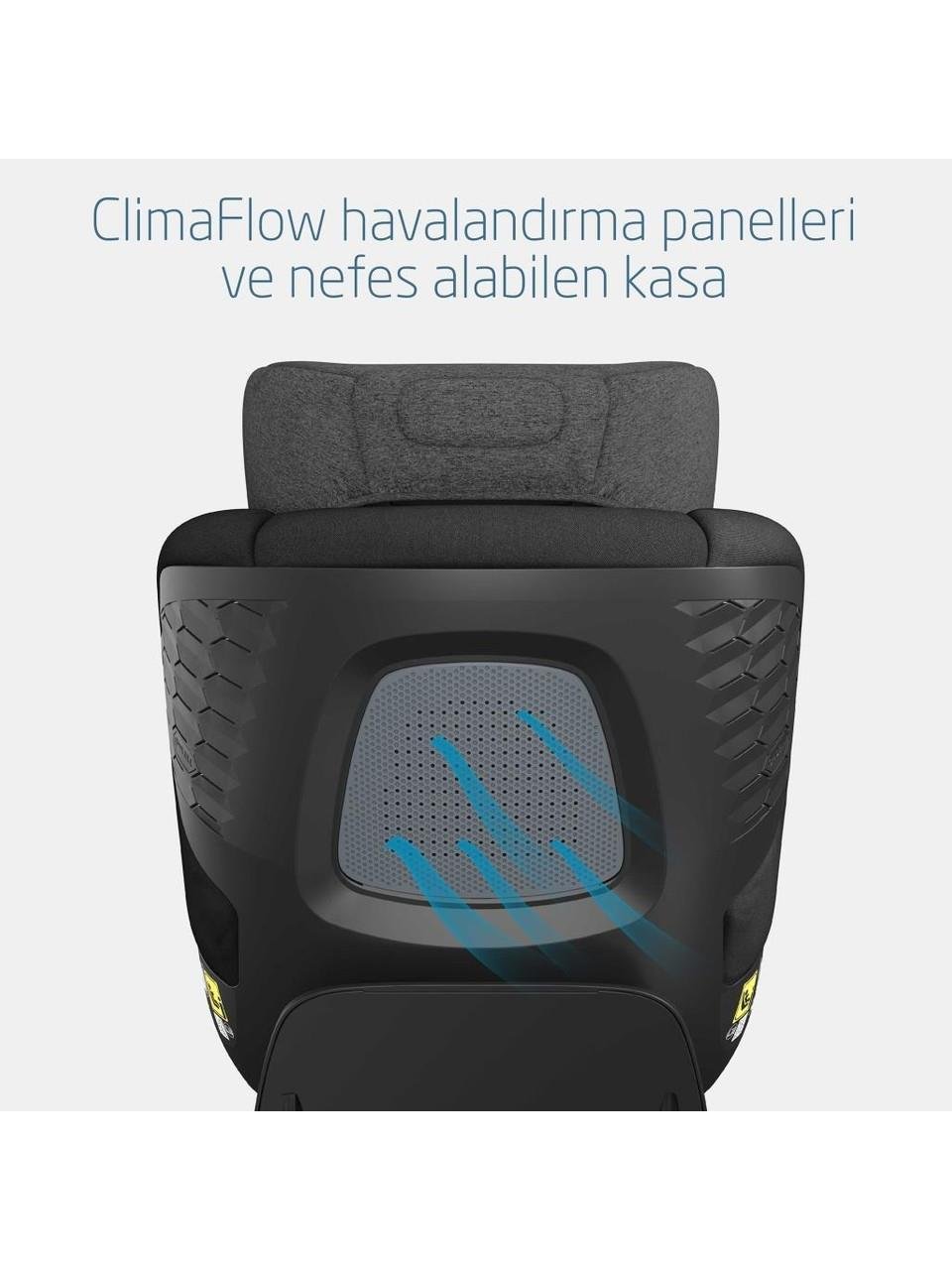 Maxi-Cosi Maxi Cosi Mica Pro Eco I-Size İsofix'li 360 Dönebilir Yatabilir 0-18 Kg Bebek Oto Koltuğu Authentic Grey