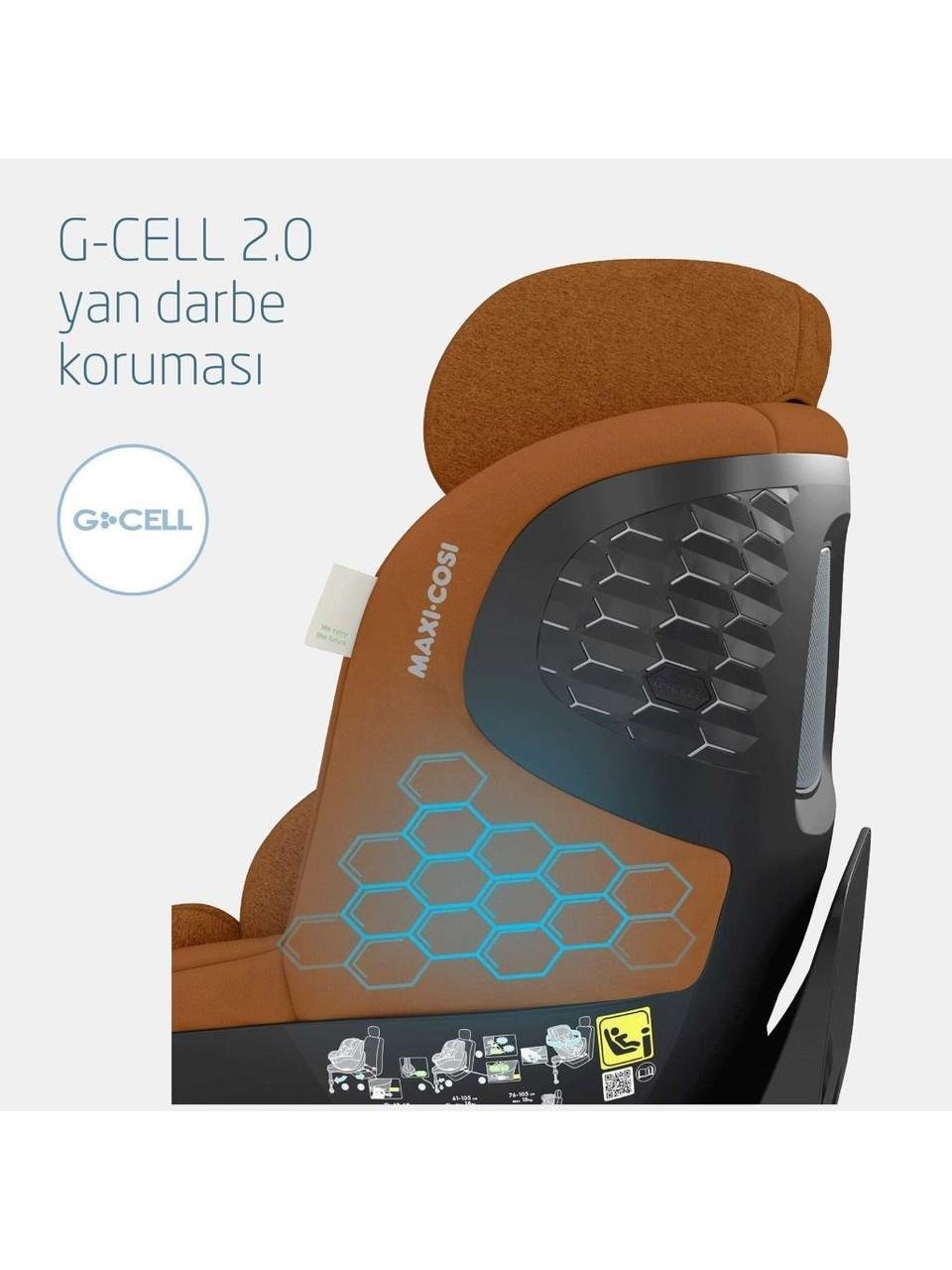 Maxi-Cosi Maxi Cosi Mica Pro Eco I-Size İsofix'li 360 Dönebilir Yatabilir 0-18 Kg Bebek Oto Koltuğu Authentic Grey