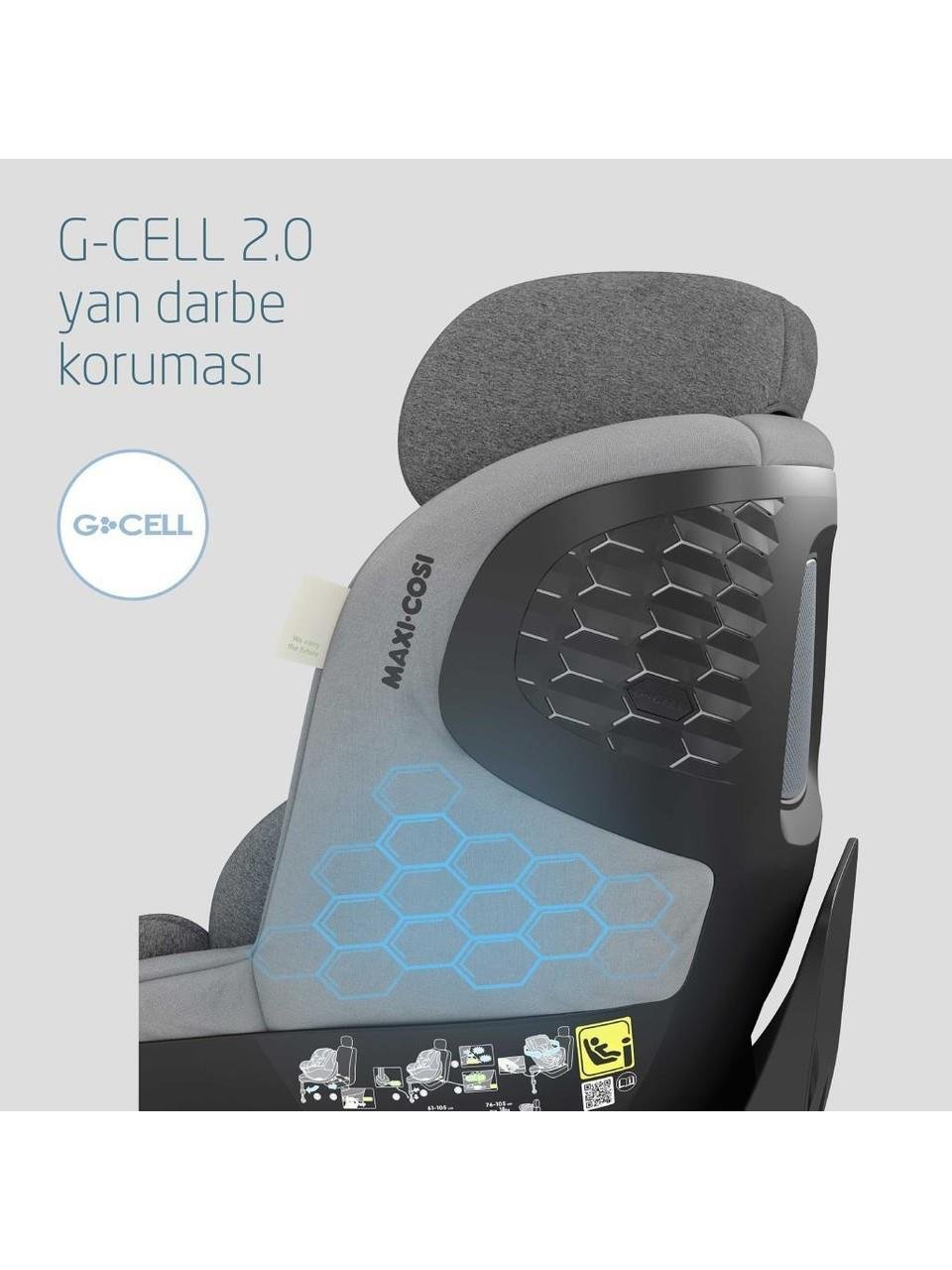Maxi-Cosi Maxi Cosi Mica Pro Eco I-Size İsofix'li 360 Dönebilir Yatabilir 0-18 Kg Bebek Oto Koltuğu Authentic Grey
