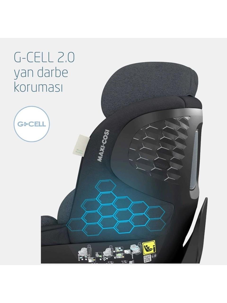 Maxi-Cosi Maxi Cosi Mica Pro Eco I-Size İsofix'li 360 Dönebilir Yatabilir 0-18 Kg Bebek Oto Koltuğu Authentic Grey