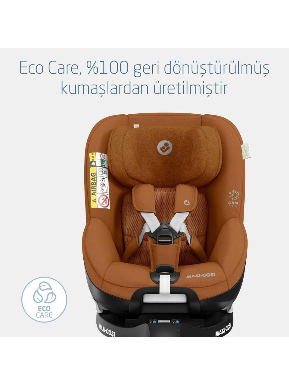 Maxi-Cosi Maxi Cosi Mica Pro Eco I-Size İsofix'li 360 Dönebilir Yatabilir 0-18 Kg Bebek Oto Koltuğu Authentic Grey