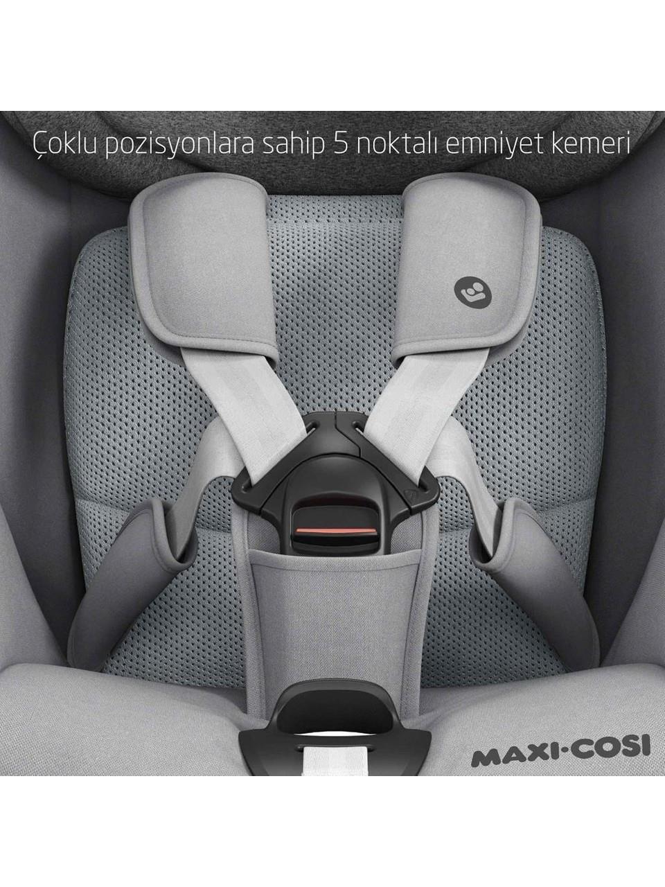 Maxi-Cosi Maxi Cosi Mica Pro Eco I-Size İsofix'li 360 Dönebilir Yatabilir 0-18 Kg Bebek Oto Koltuğu Authentic Grey
