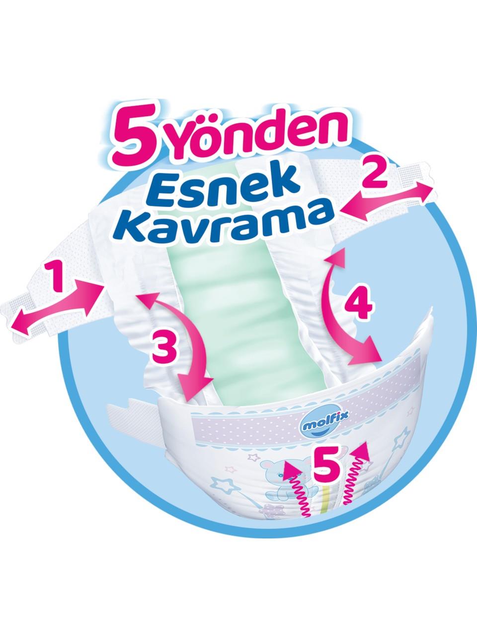 Molfix Bebek Bezi 2 Beden Mini Mega Avantaj Paketi 216 Adet