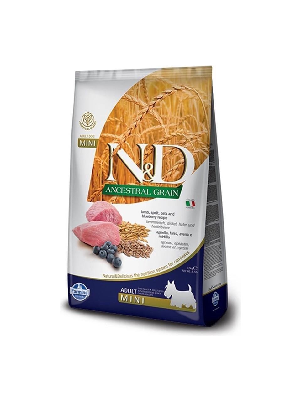 N&D Düşük Tahıllı Kuzu Etli Küçük Irk Yetişkin Köpek Maması 7 Kg