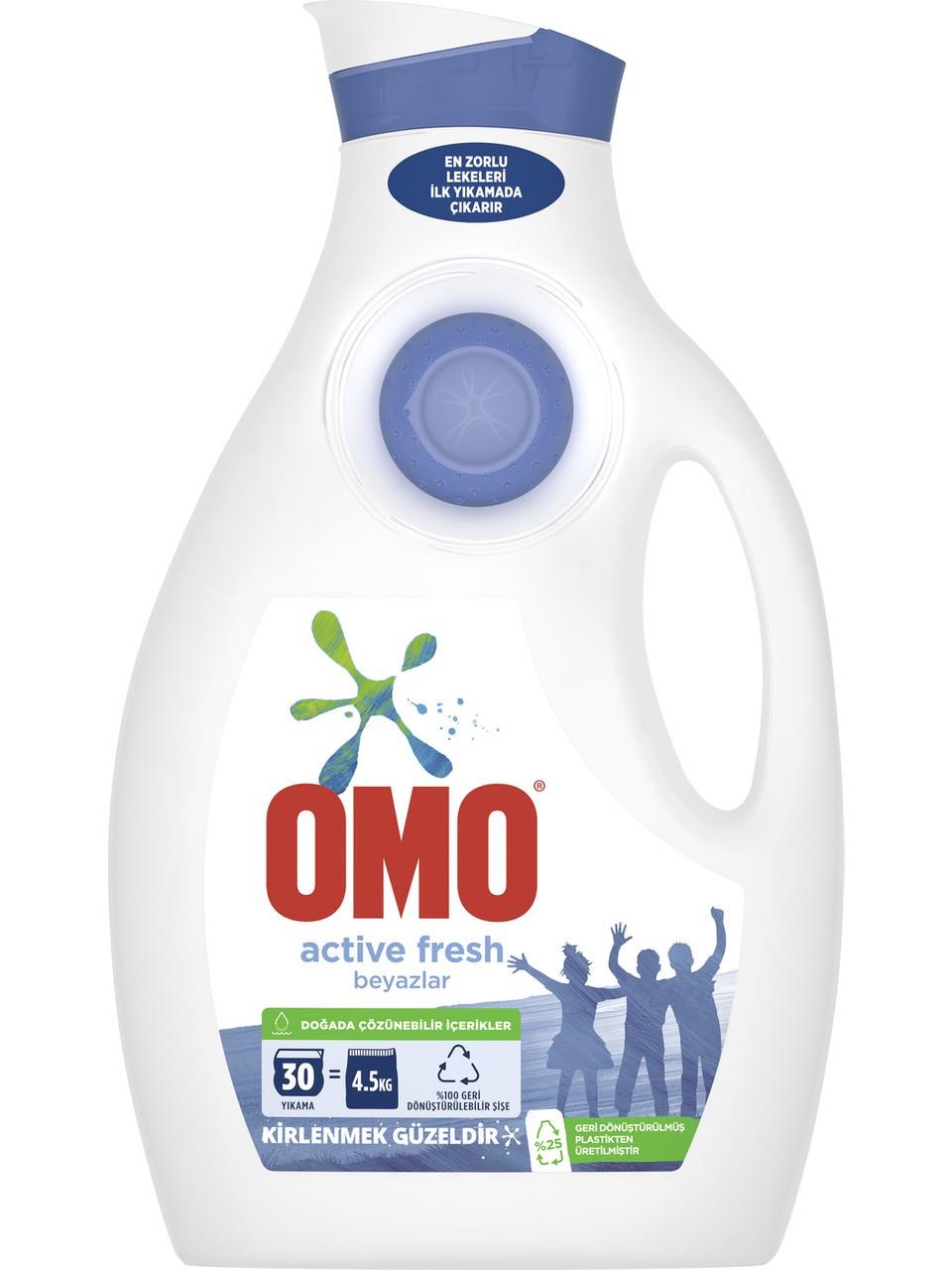 Omo Sıvı Çamaşır Deterjanı Beyazlar İçin 1950 ML 30 Yıkama