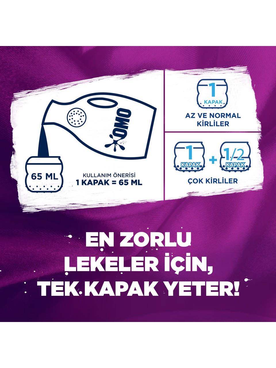 Omo Sıvı Çamaşır Deterjanı Renkliler İçin 1950 ML 30 Yıkama