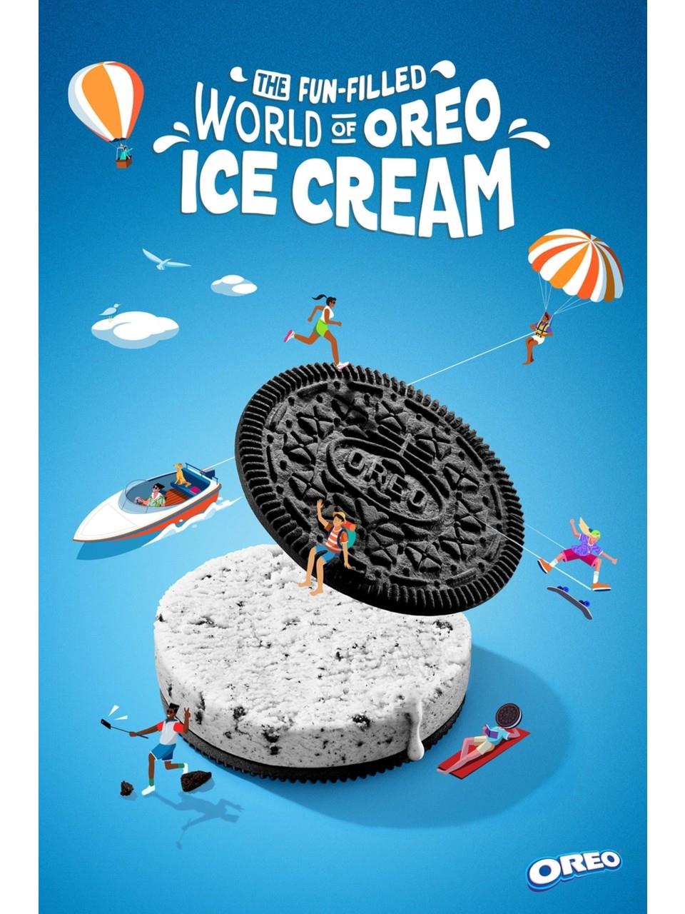 Oreo Biskuit Blueberry Ice Cream 119,6 gr