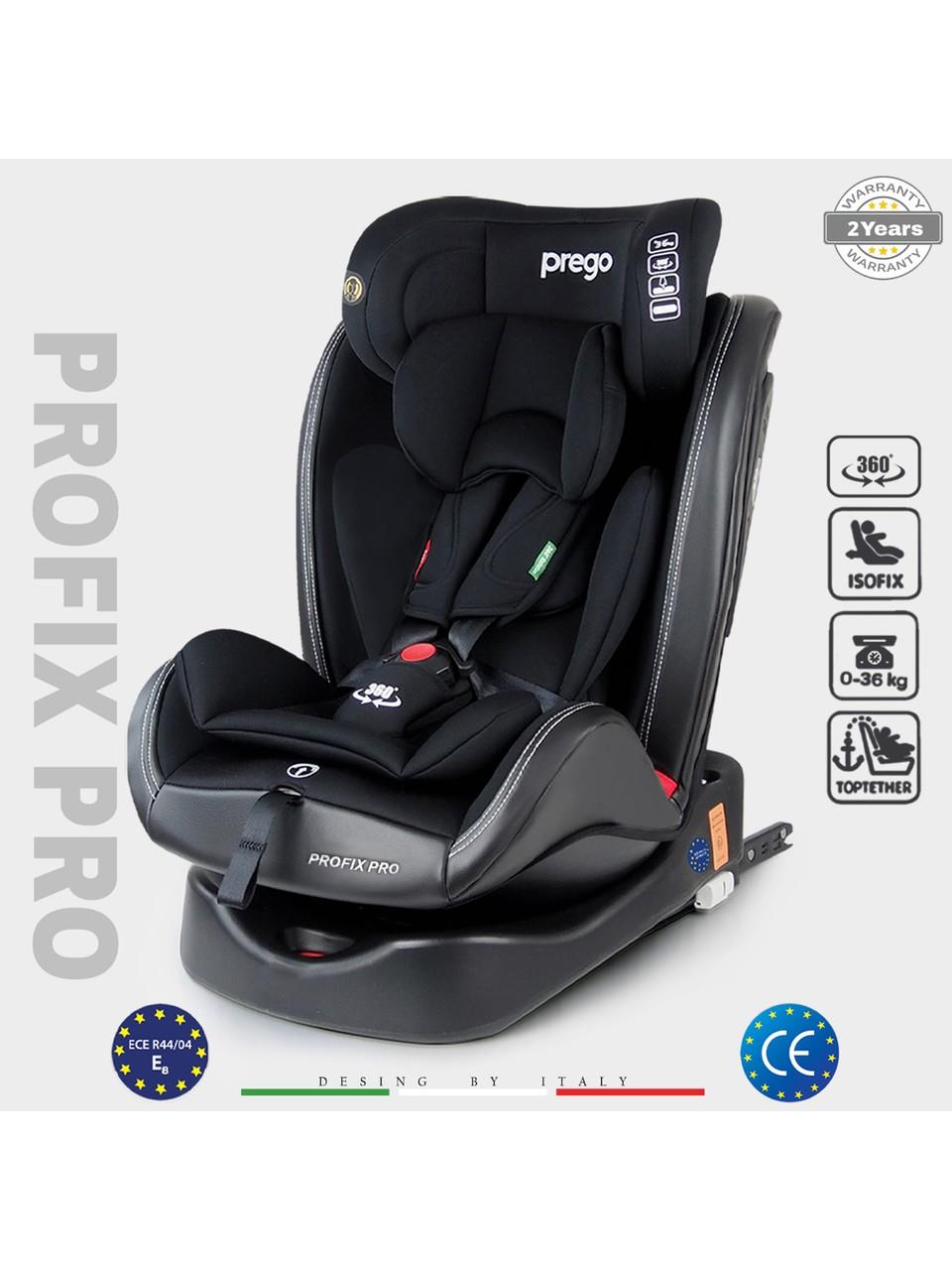 Prego Profix 0-36 kg 360 ° Dönebilen İsofix'li Oto Koltuğu