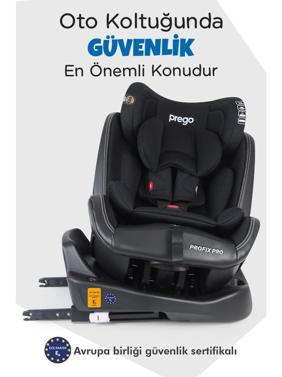 Prego Profix Pro 360 Derece Dönebilen 0-36 kg Isofixli Oto Koltuğu