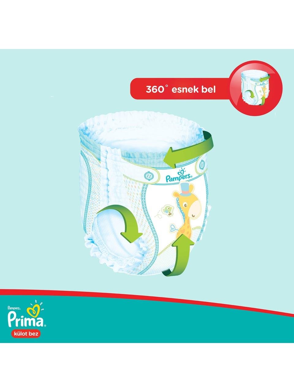 Prima Külot Bebek Bezi 3 Beden 64 Adet Midi Ekonomik Paket