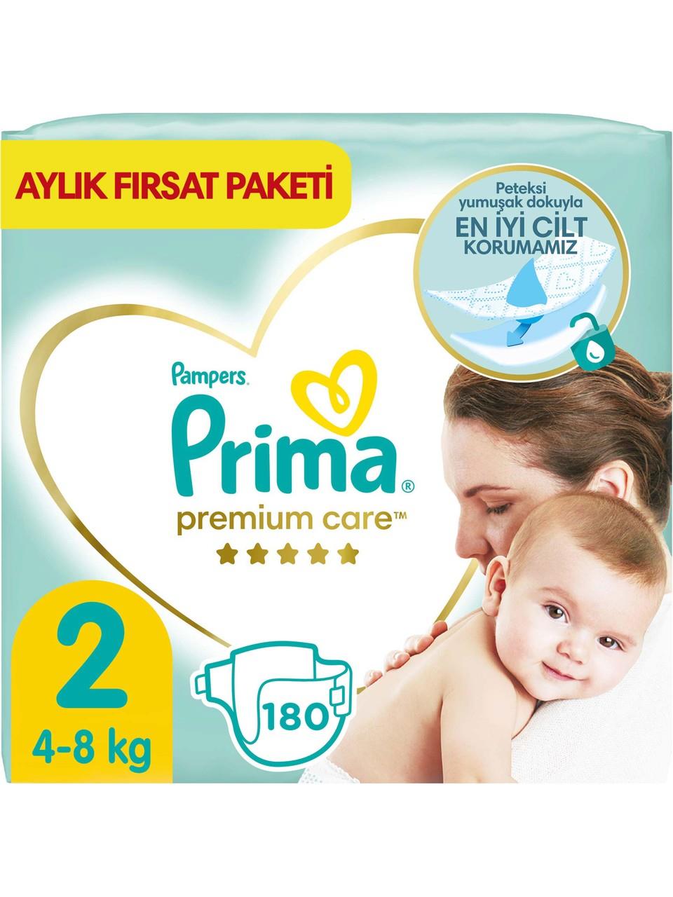 Prima Premium Care 2 Beden Aylık Fırsat Paket 180'li