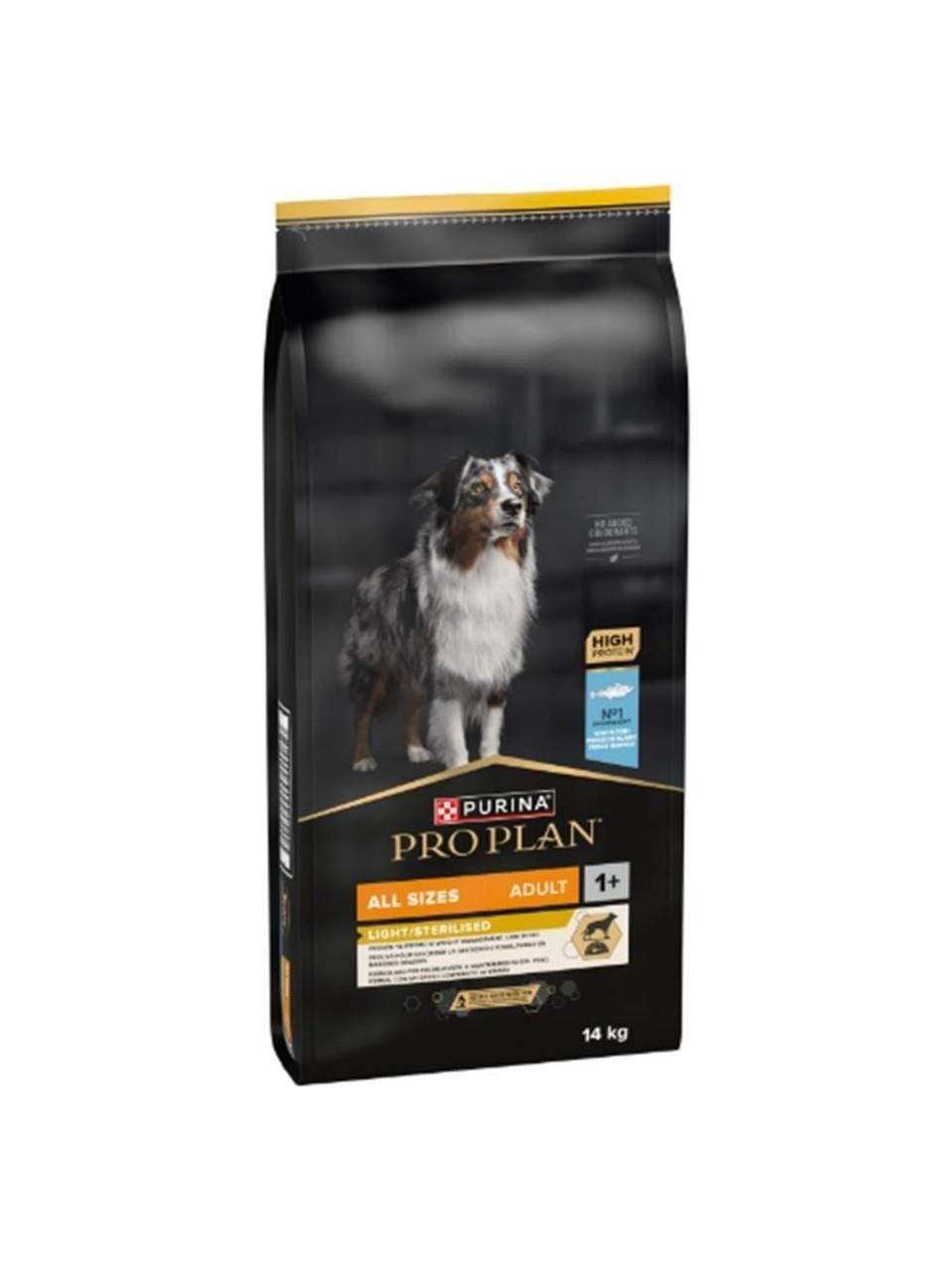 Pro Plan All Size Beyaz Balıklı Sterilised-Light Yetişkin Köpek Maması 14 kg