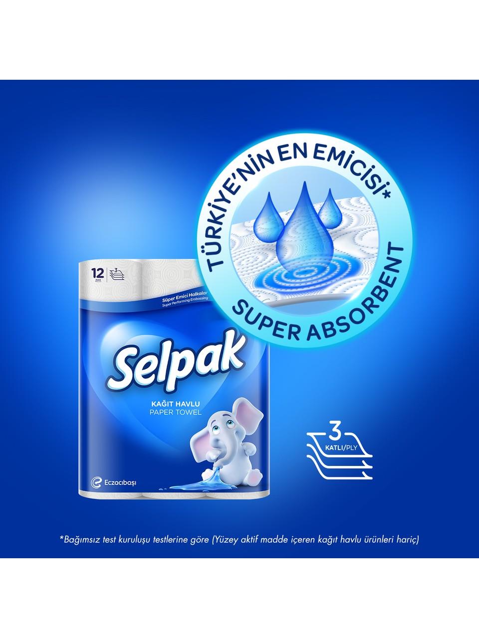 Selpak Kağıt Havlu 12'li