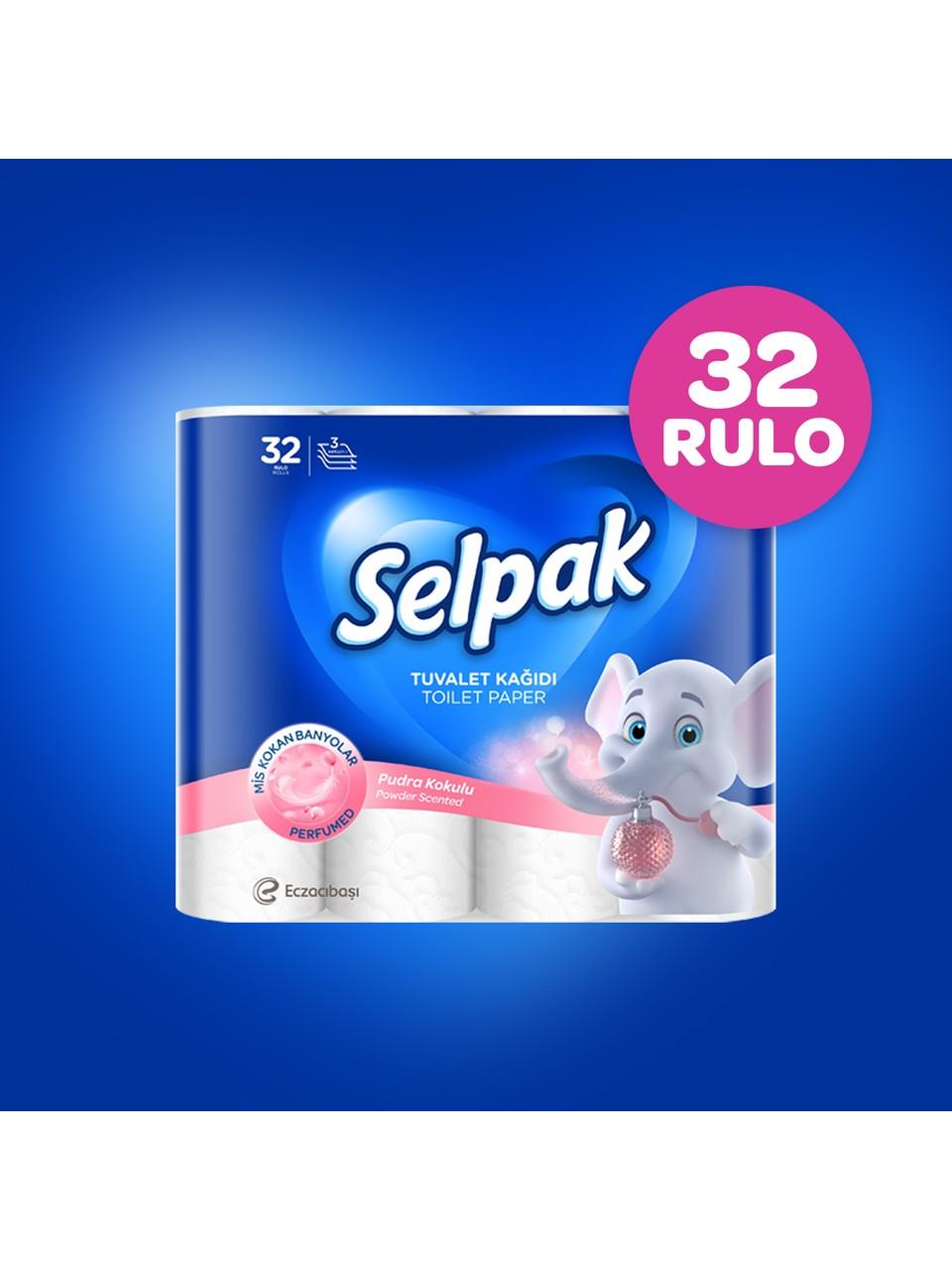 Selpak Tuvalet Kağıdı 32'li Pudra Kokulu