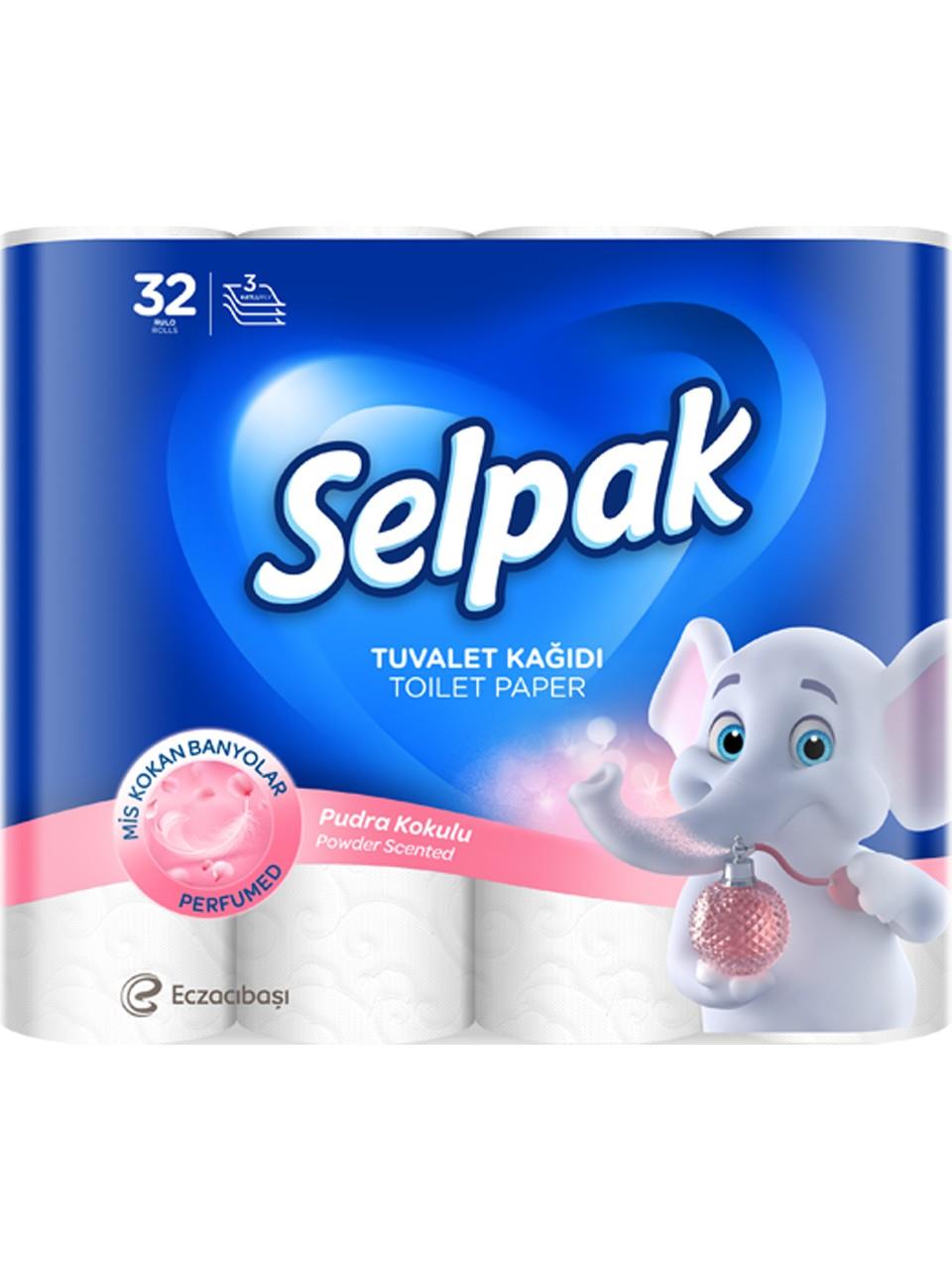 Selpak Tuvalet Kağıdı 32'li Pudra Kokulu