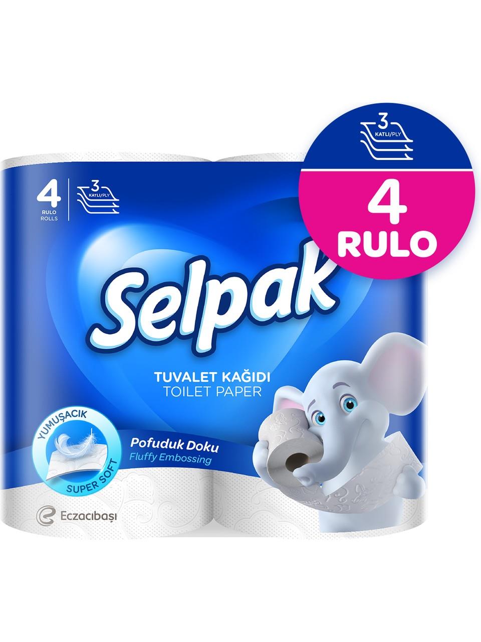 Selpak Tuvalet Kağıdı 4 'lü