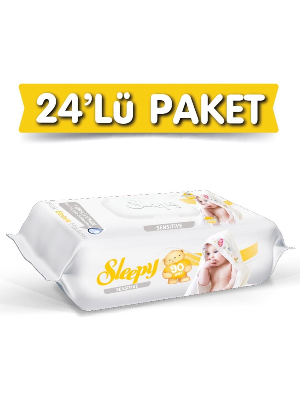 Sleepy Sensitive Islak Havlu Mendil 90 x 24'lü 2160 Yaprak