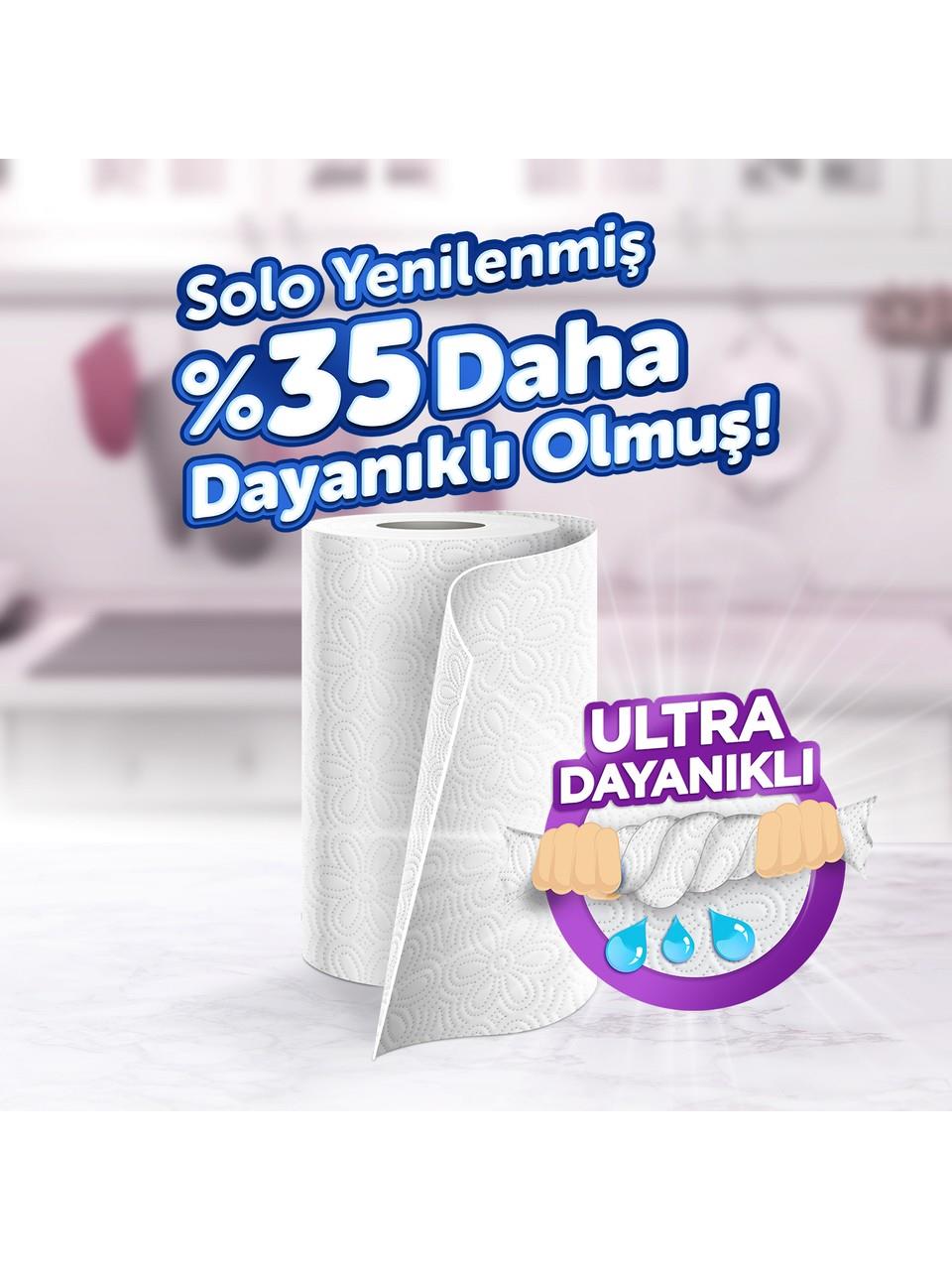 Solo Kağıt Havlu Dev Rulo (1=8)