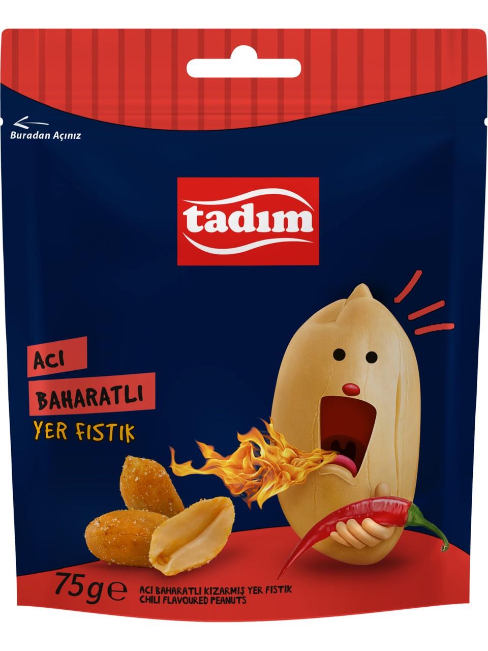 Tadım Yer Fıstığı Acı Soslu 75 gr x 12 Adet
