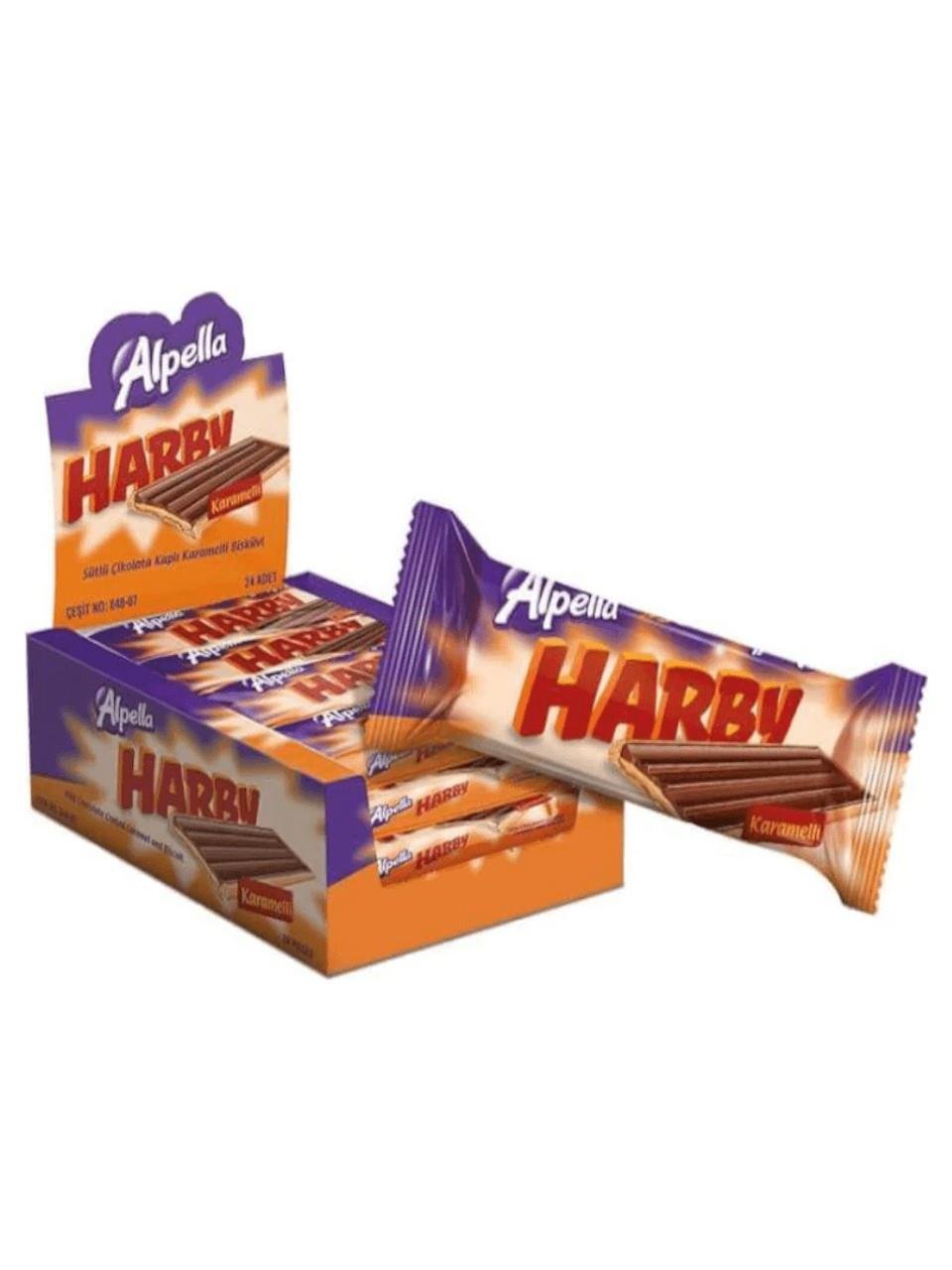Ülker Alpella Harby Karamelli Kaplamalı Bisküvi 25 gr 24 lü