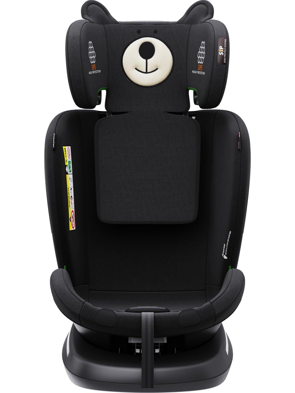 Yoyko Bear 360 ° Dönebilir Yatabilir i-Size 0-36 Kg Oto Koltuğu ISOFIX/SIP/LATCH - Gri