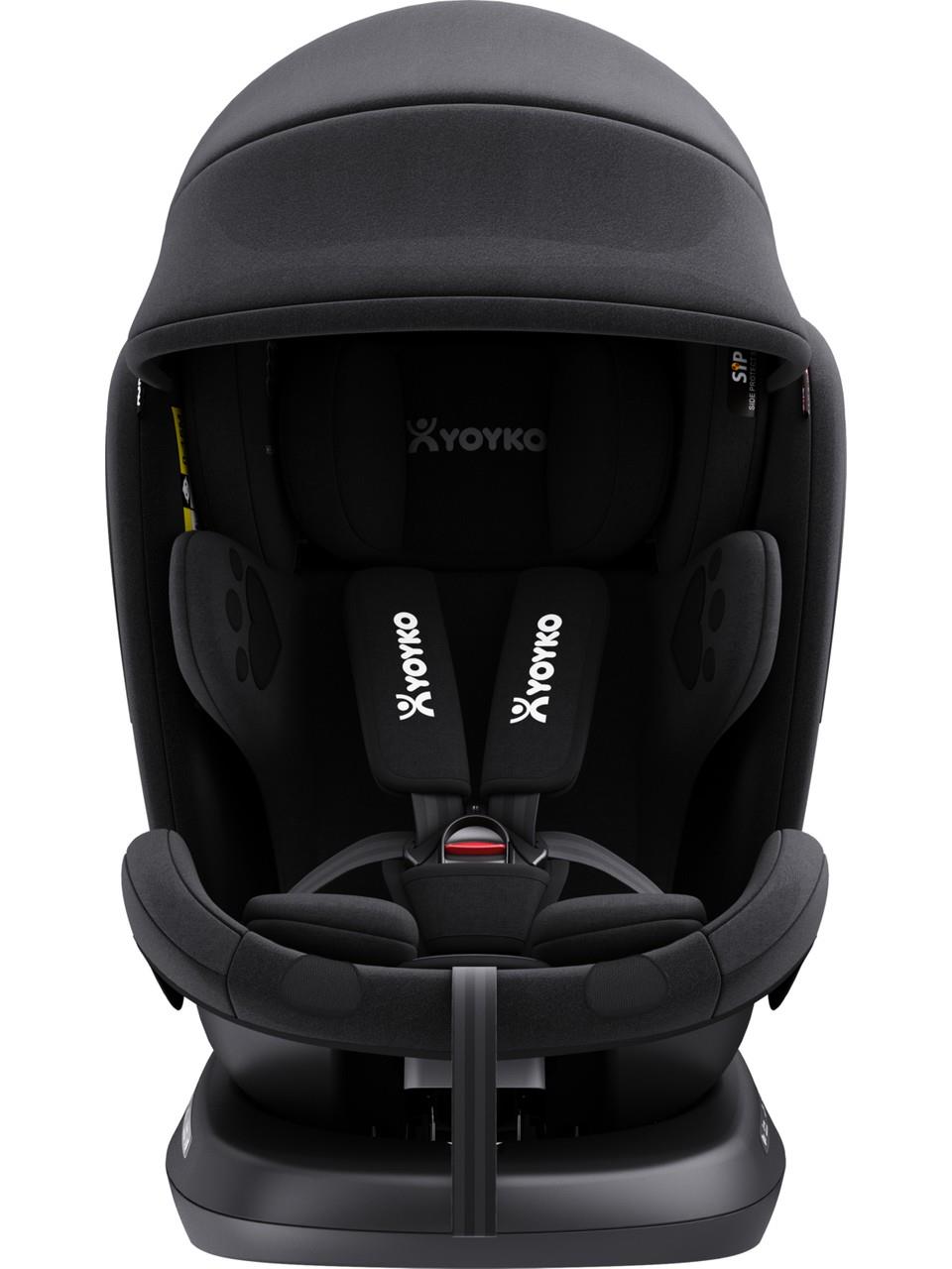 Yoyko Bear 360 ° Dönebilir Yatabilir i-Size 0-36 Kg Oto Koltuğu ISOFIX/SIP/LATCH - Gri
