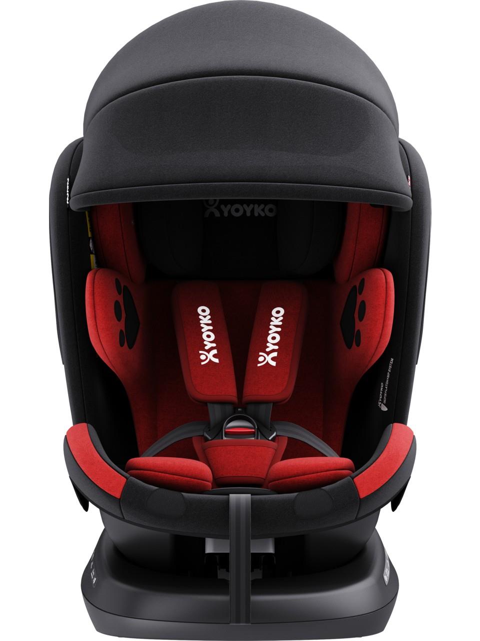 Yoyko Bear 360 ° Dönebilir Yatabilir i-Size 0-36 Kg Oto Koltuğu ISOFIX/SIP/LATCH - Gri